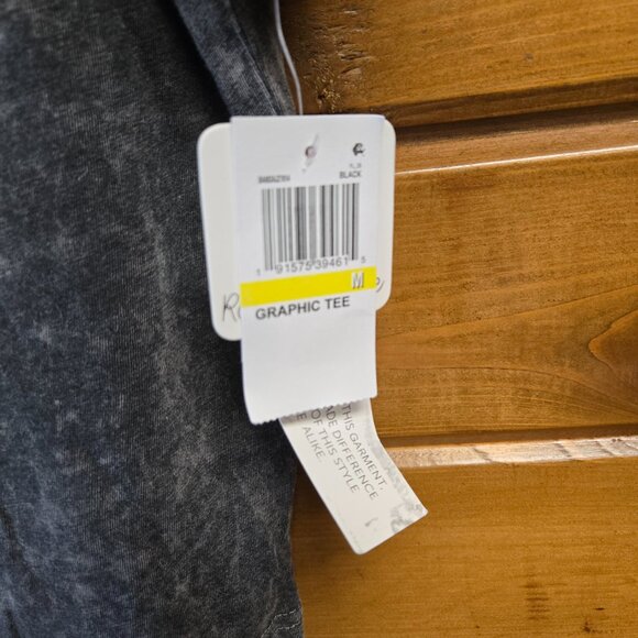 Rebellious One Juniors' Escape The Ordinary Mineral Wash T-Shirt Size M - Picture 4 of 6